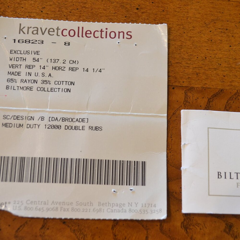 Kravet Collections Biltmore Estate Accent Pillow, 16 x 16, Handcrafted, New - Picture 10 of 10